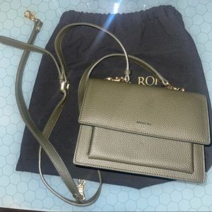 Angela roi Eloise satchel deep olive